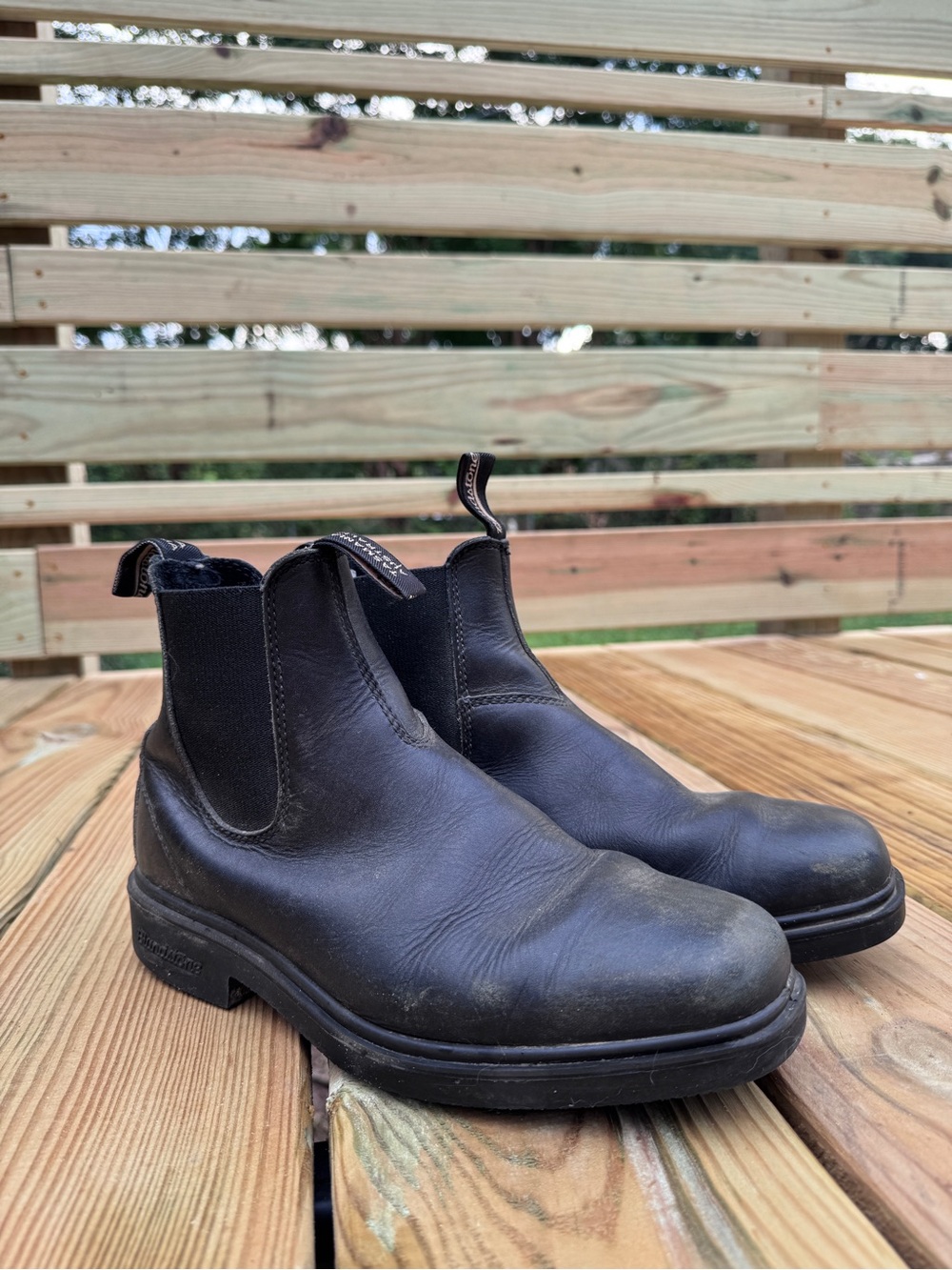 Blundstone Men's Black Chisel Toe Boots #068